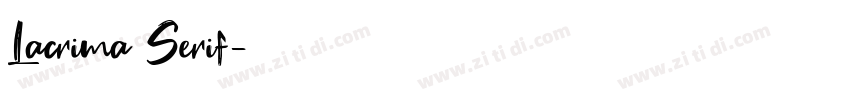 Lacrima Serif字体转换